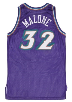 2001-2002 Karl Malone Game Used Utah Jazz Jersey